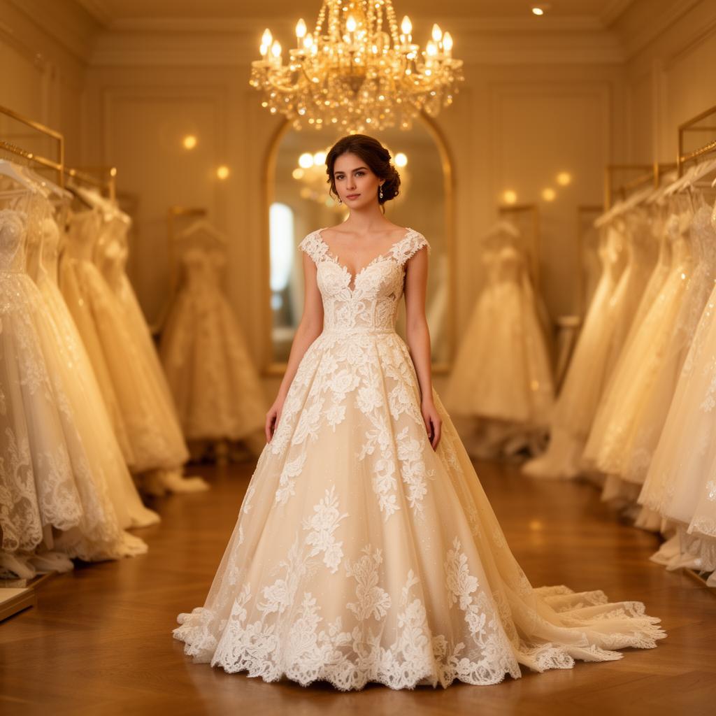 Additional AI-rendered bridal gown look